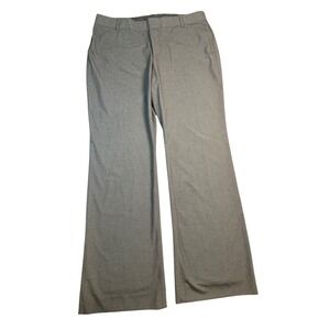 Gap Curvy Stretch Wide Leg Dress Pants Black Gray Womens 16L Long Trousers Work